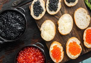 WHAT KIND OF FISH EGGS ARE USED FOR CAVIAR